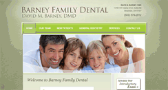 Desktop Screenshot of barneydental.com