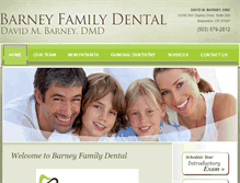 Tablet Screenshot of barneydental.com